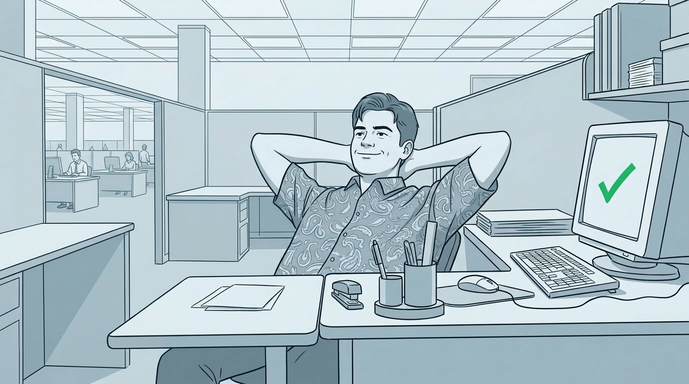 Peter Gibbons: Done by 10:52am. No further questions.